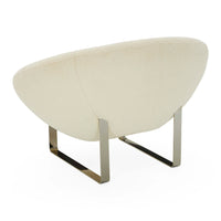 Saturn Lounge Chair in olympus ivory - back view