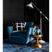 sebastian swivel chair brighton linen bacharach sofa alphaville cocktail table living room - styled view