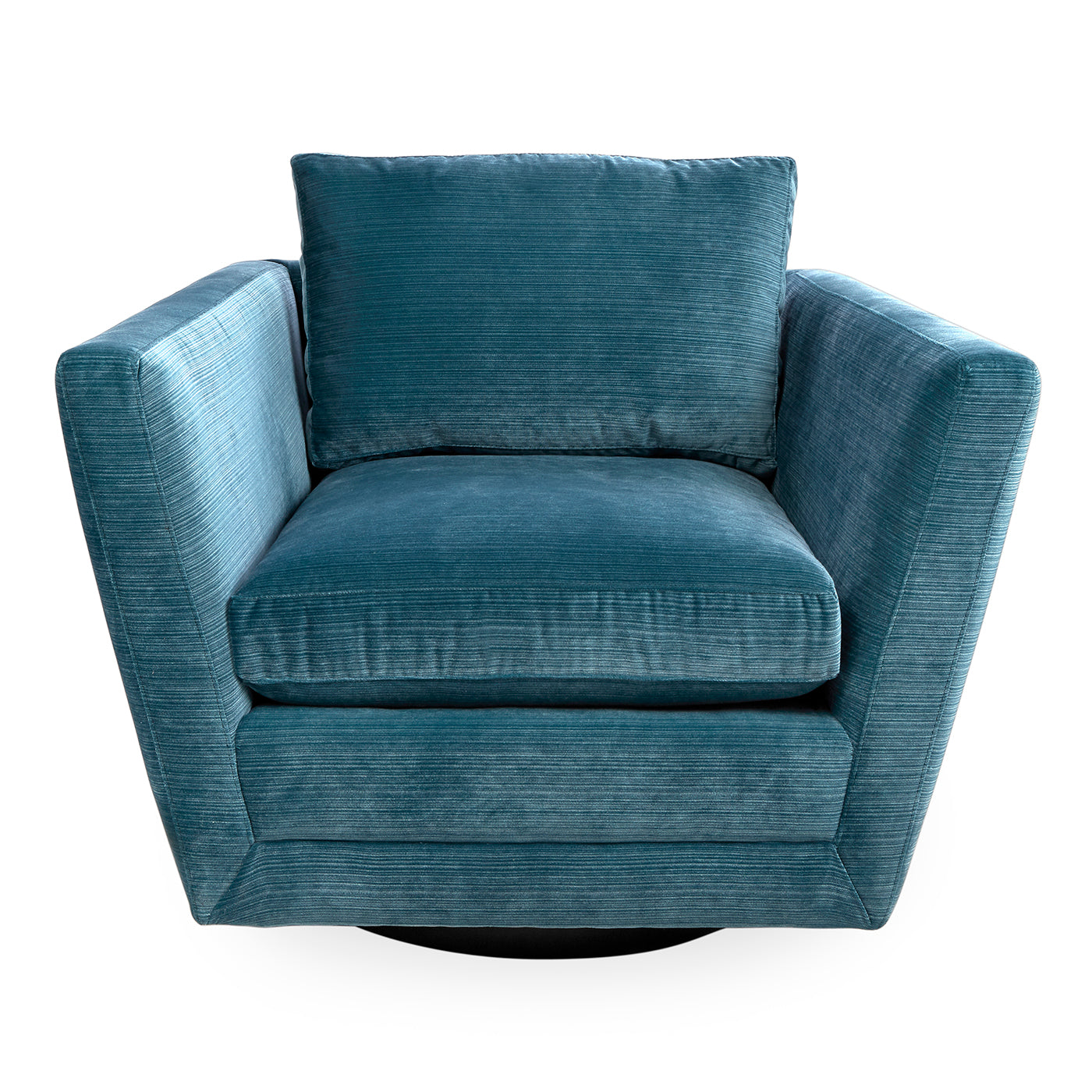 sebastian swivel chair bargello chocolate - angle view