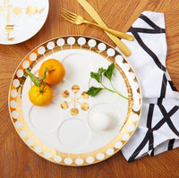futura seder plate - styled view