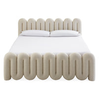 Serpentine Bed King - front view