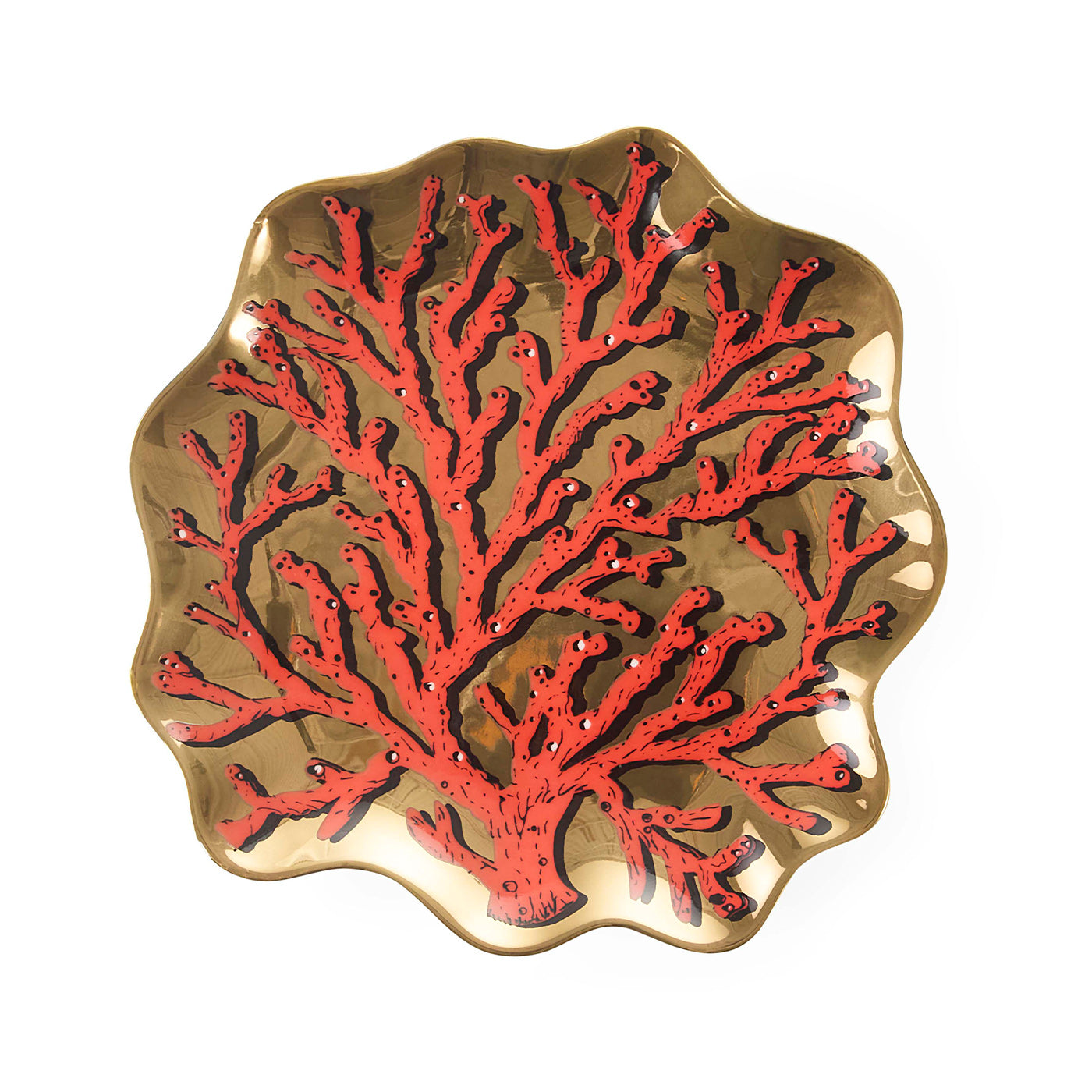 Sirena Coral Trinket Tray - front view