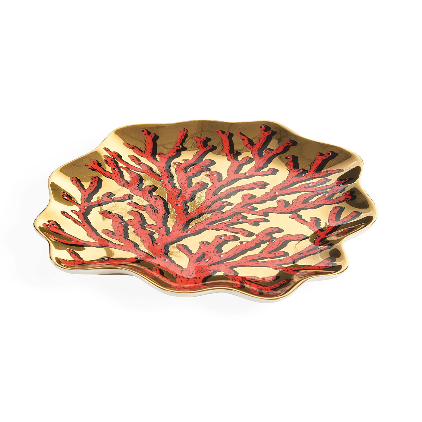 Sirena Coral Trinket Tray - angle view