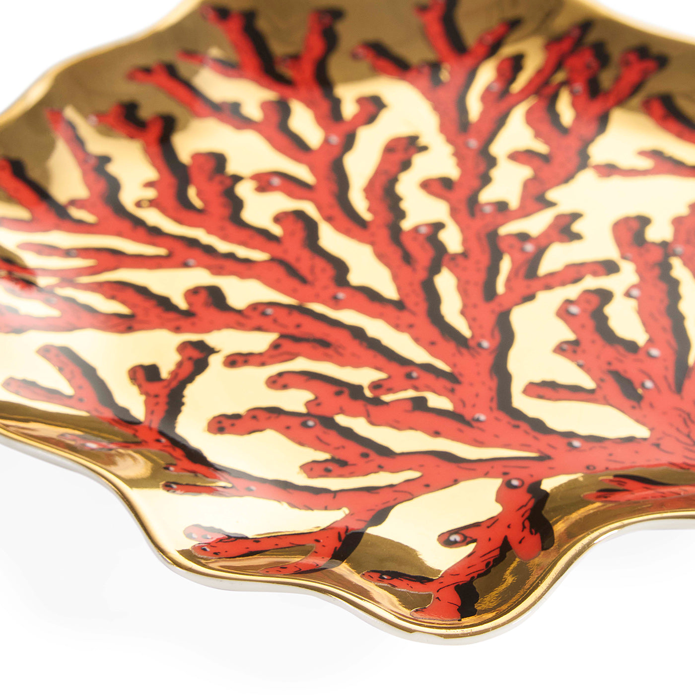 Sirena Coral Trinket Tray - details view