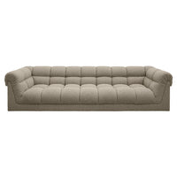 Beige sofa on a white background