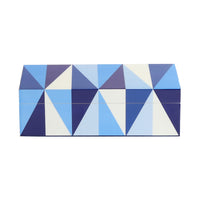 sorrento lacquer box small blue - front view