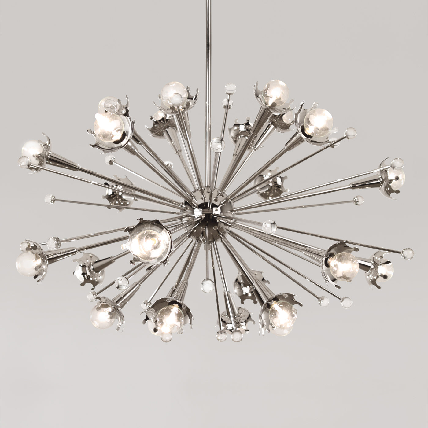 sputnik chandelier nickel - front view