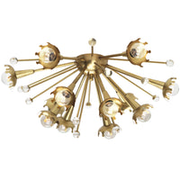 sputnik flush mount brass - front view