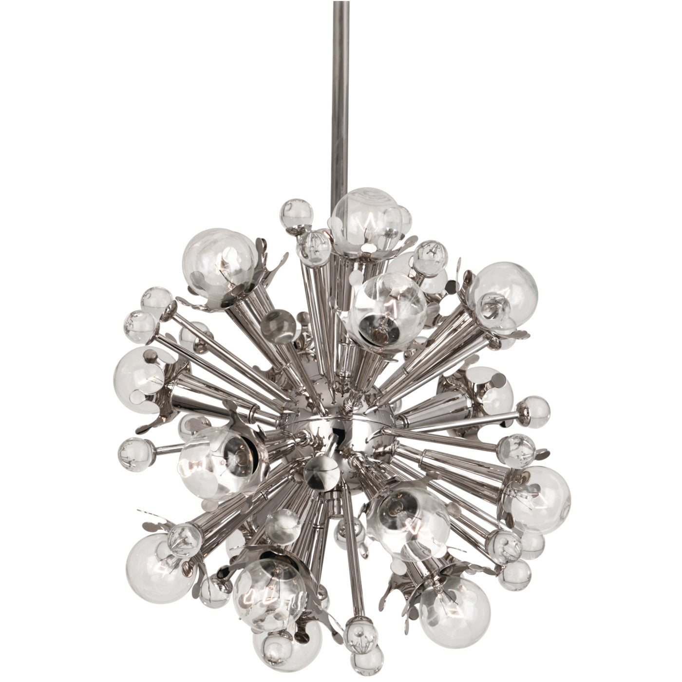 mini sputnik chandelier brass - front view