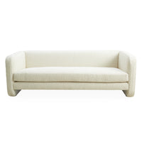 sunset sofa varese azure blue velvet - front view