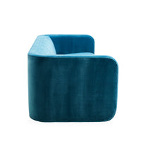 sunset sofa teddy boucle white - back view