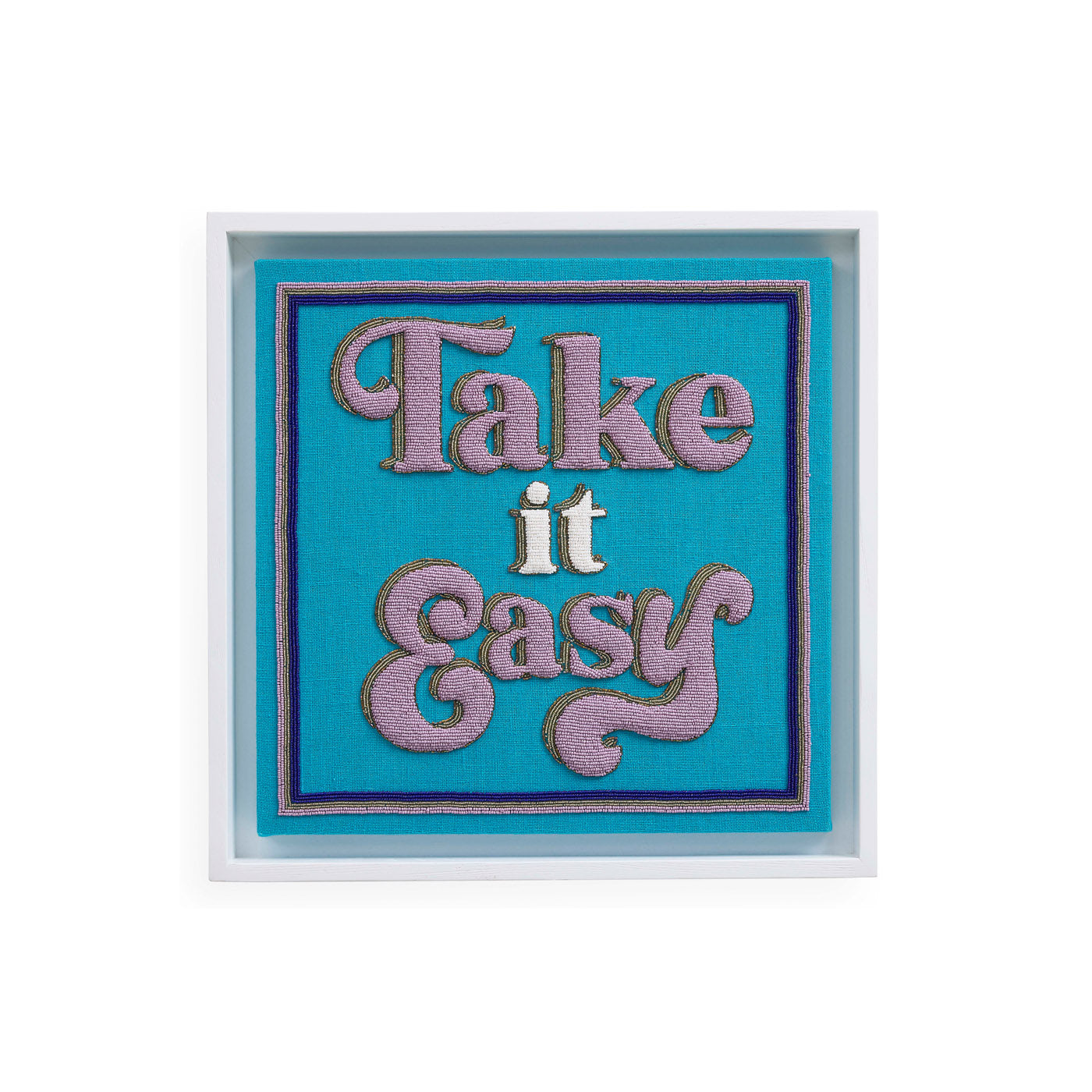 Take It Easy Beaded Art - front view