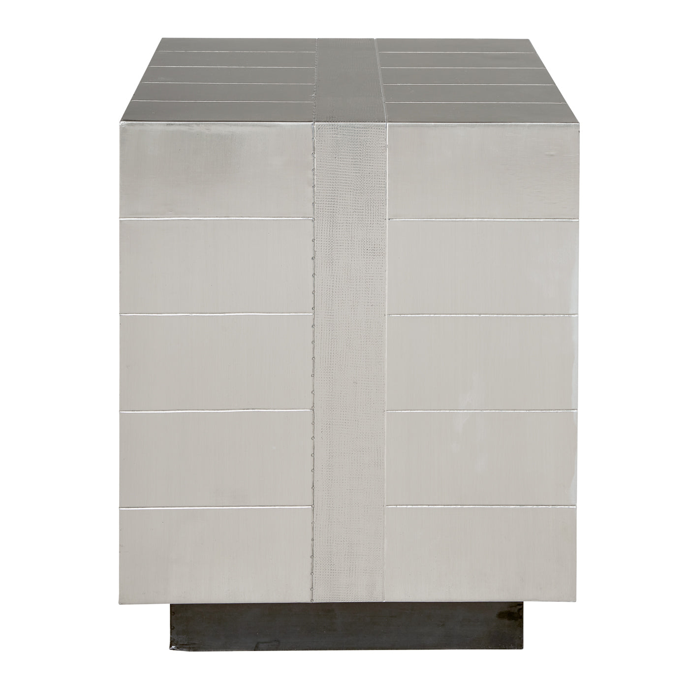talitha bedside table nickel - side view