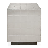 talitha bedside table nickel - back view