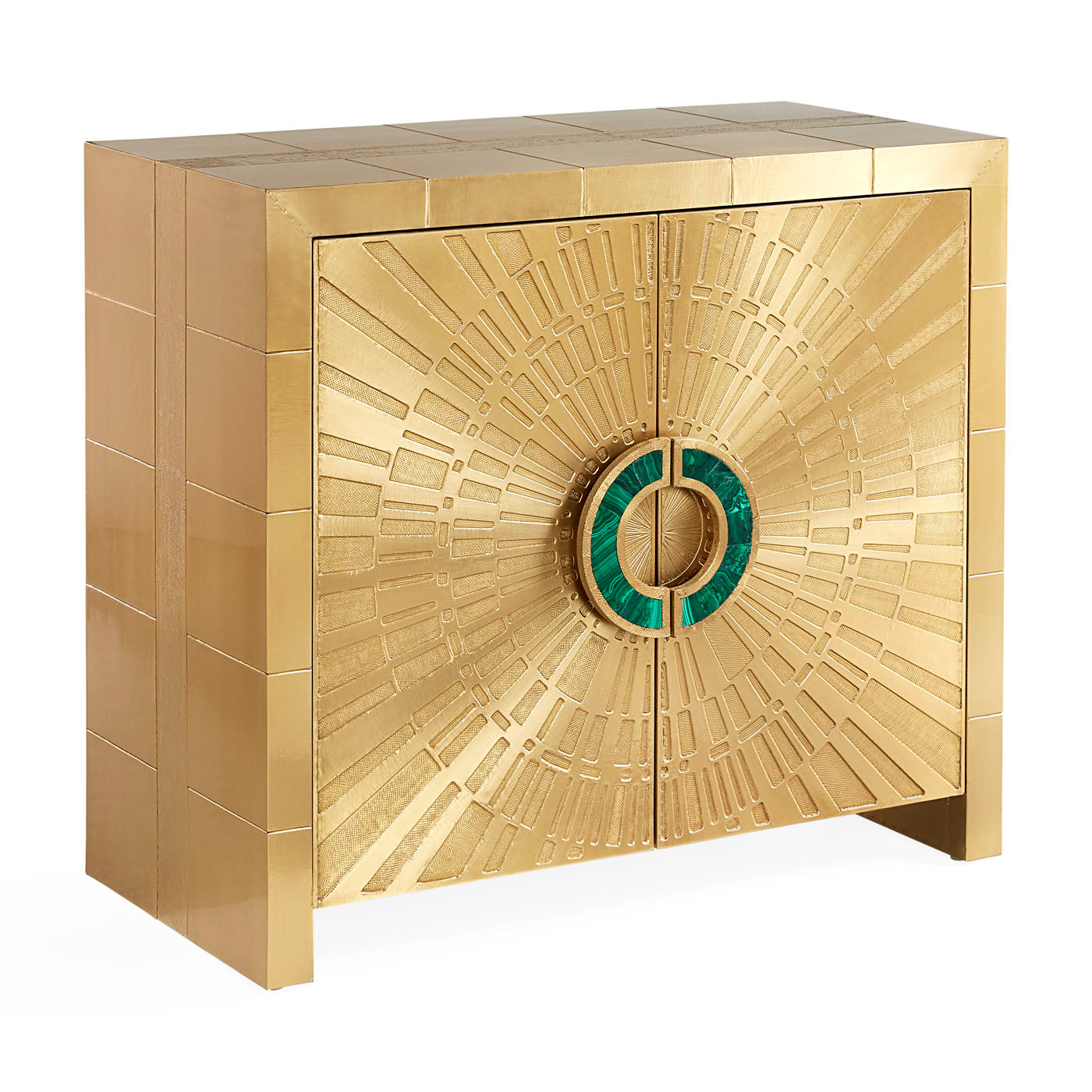 talitha cabinet brass - angle view