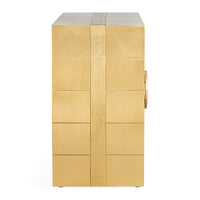 talitha cabinet brass - side view