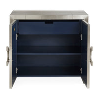 talitha cabinet nickel open - front view 2