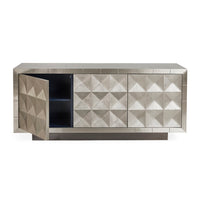 talitha credenza nickel hand-stamped patter -  detail view 1