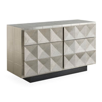 talitha six drawer dresser nickel - angle view