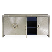 Talitha Four-Door Credenza - opened view