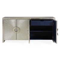 Talitha Four-Door Credenza - two doors opened view