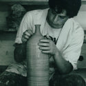 Jonathan making pottery in 1984-88