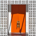 Exterior door of the Parker Palm Springs hotel designed in 2004