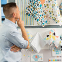 Jonathan Adler working with designs at Fisher Price in 2016