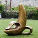 Bronze Banana Sculpture at the Parker Palm Springs created in 2017