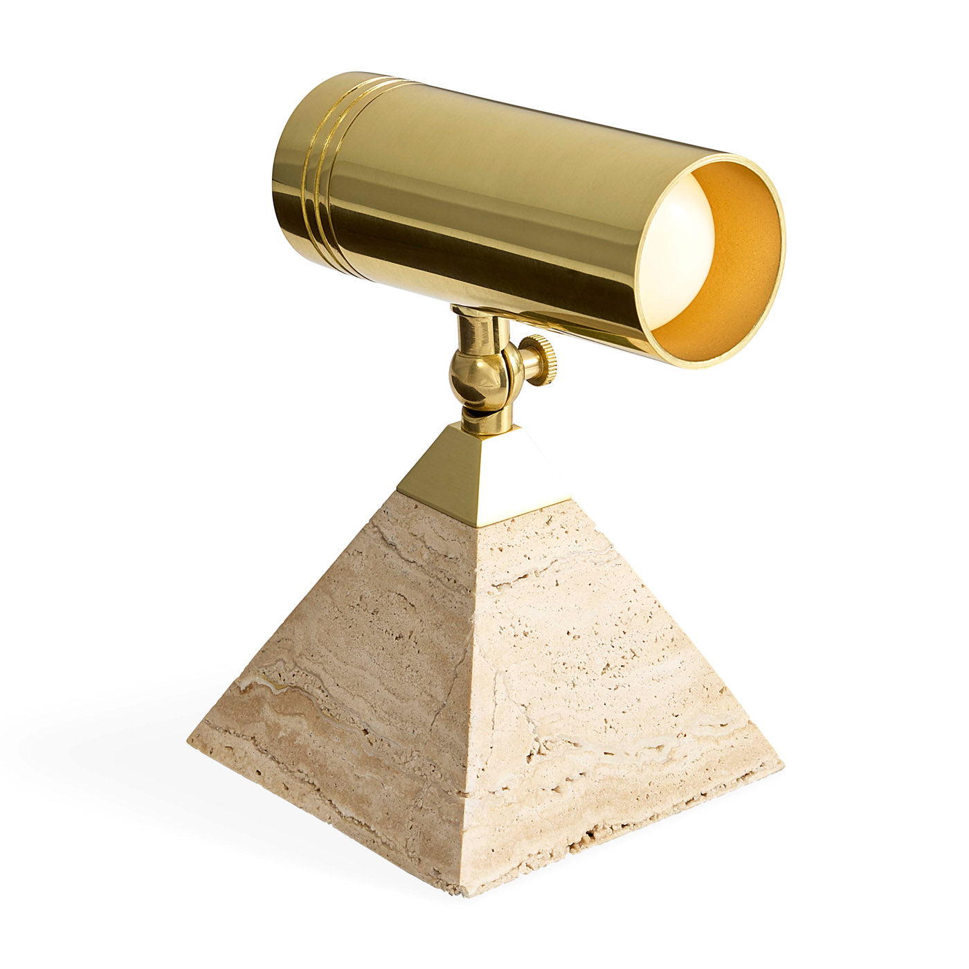 Topanga Pyramid Spotlight in Brass Accent | Jonathan Adler