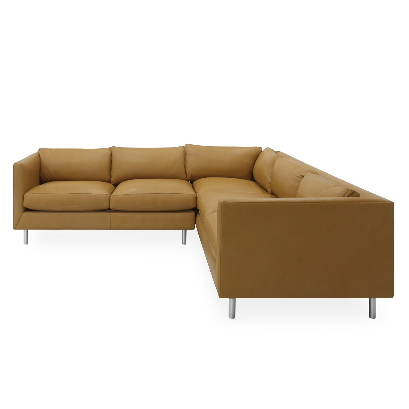 topanga sectional right arm facing living room - styled view