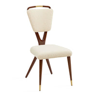 Torino Walnut X-Back Dining Chair - angle view