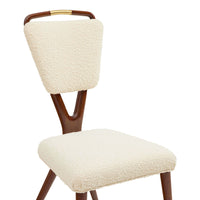 Torino Walnut X-Back Dining Chair - details view