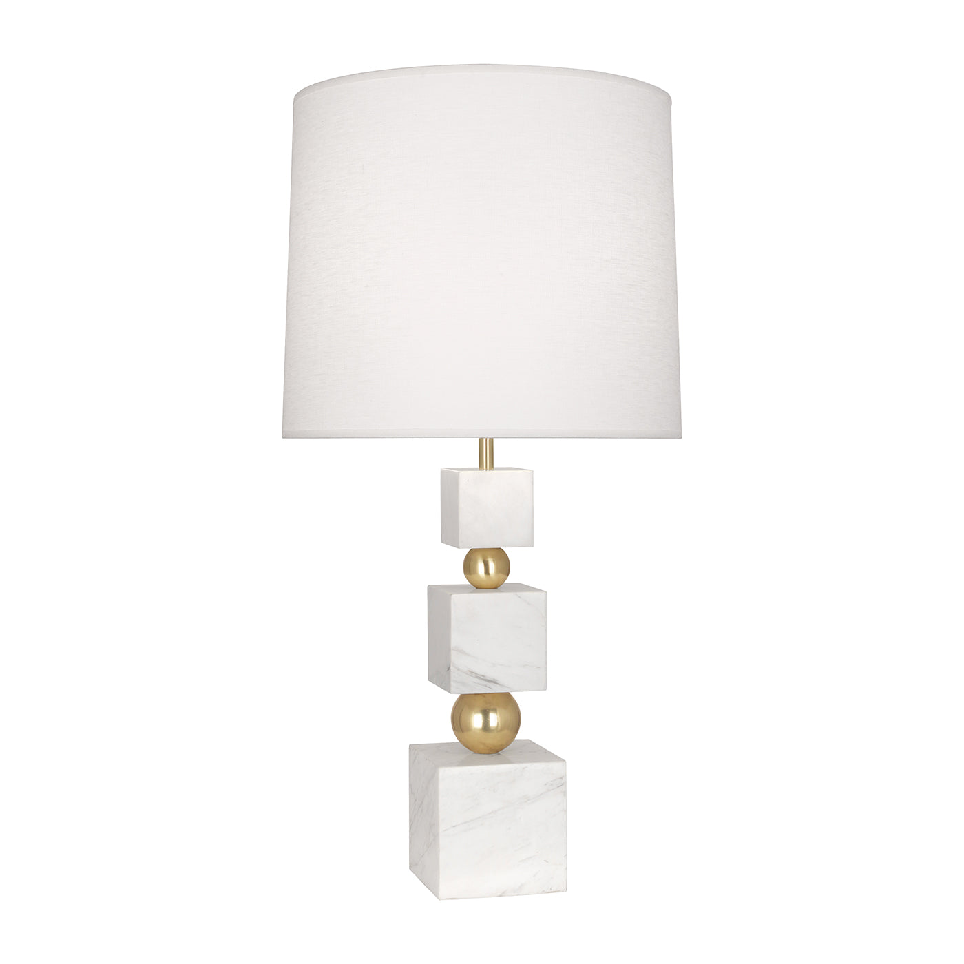 Totem Table Lamp in Brass and Marble | Jonathan Adler, image size:1400x1400