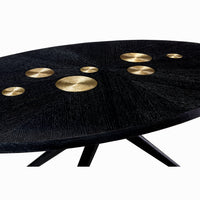 trocadero dining table ebonized oak details view 2