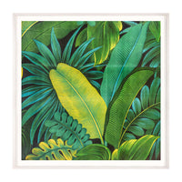 tropical 2 print green - front view