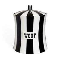 vice canister woof porcelain black white - front view