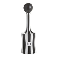 vice gin decanter porcelain black and white - front view