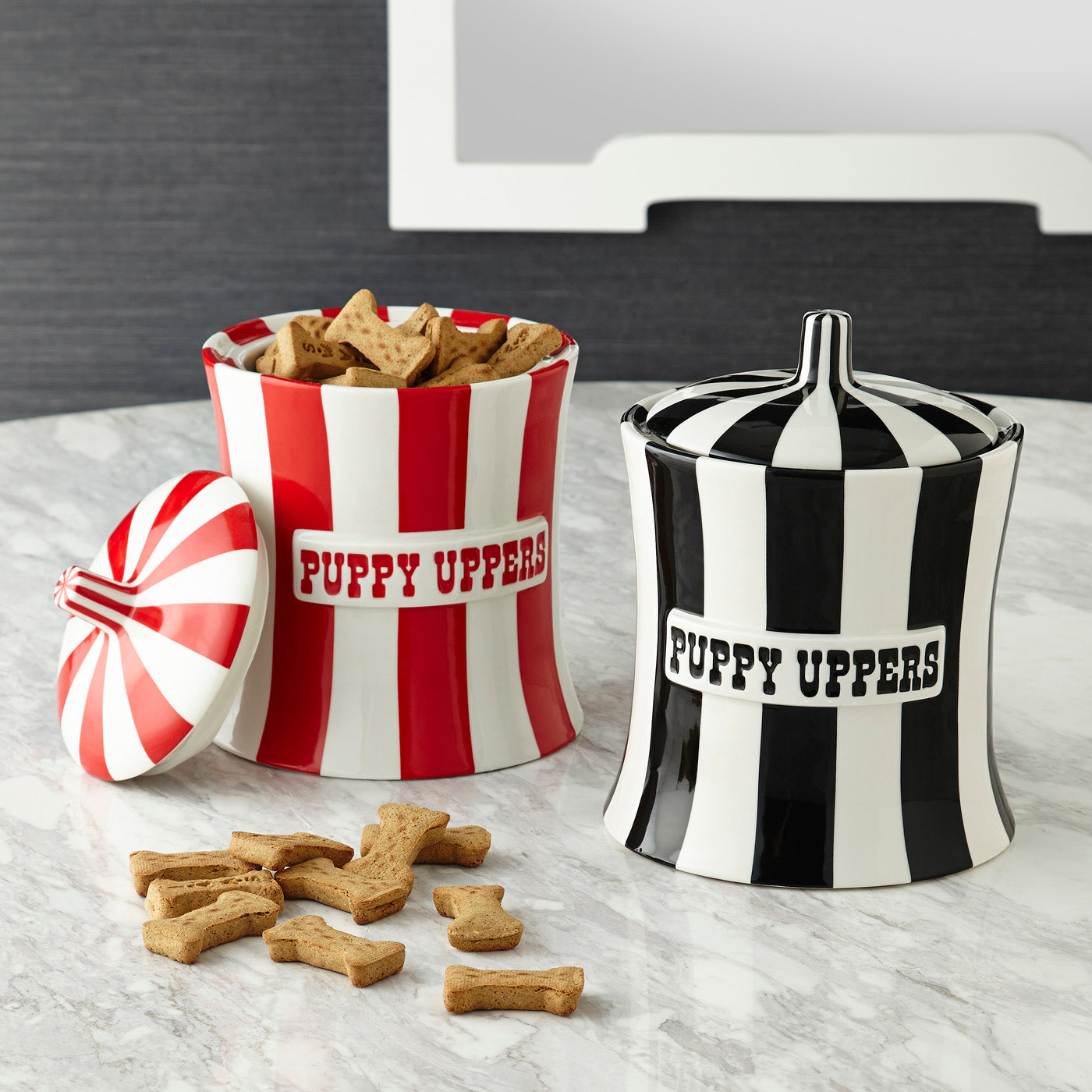Vice Puppy Uppers Canister in Porcelain | Jonathan Adler
