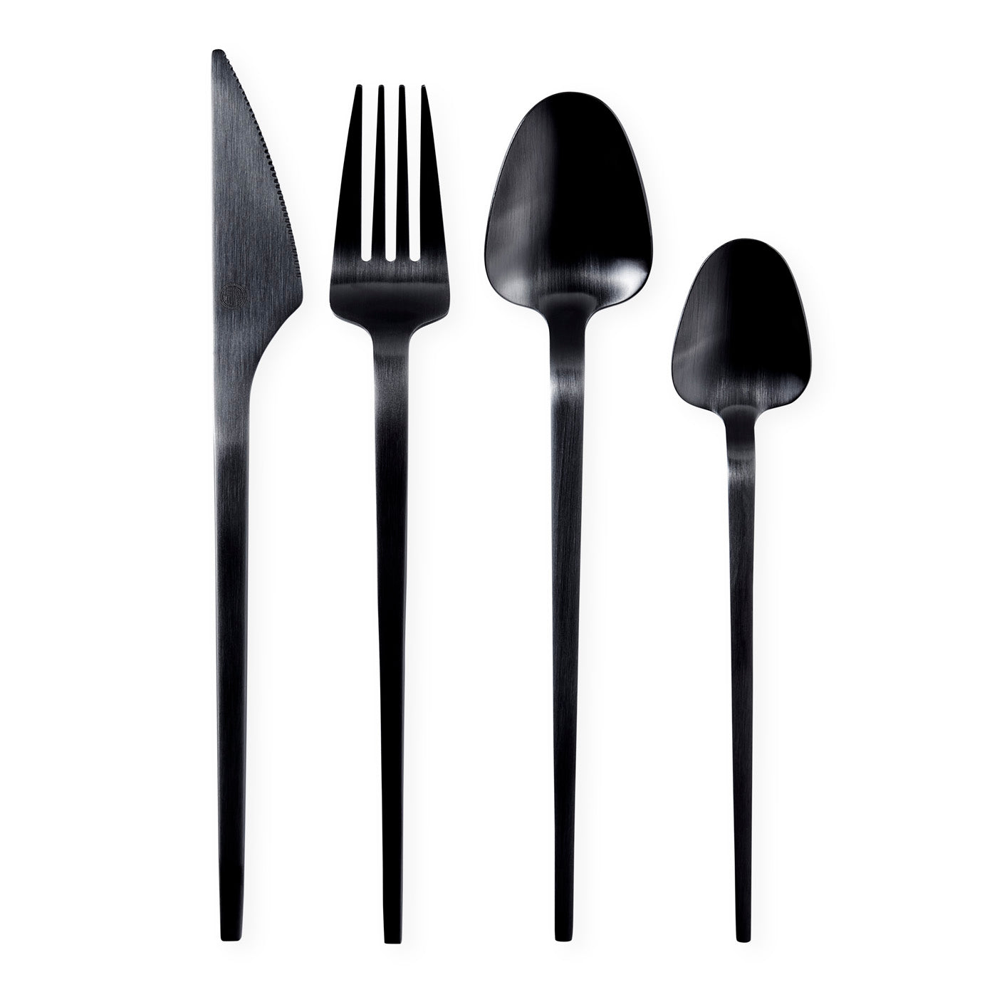 vienna flatware matte black with box
